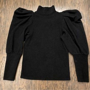 NWT Express Ruffle Shoulder Balloon Sleeve Sweater Top M